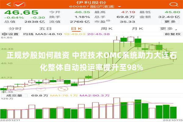 正规炒股如何融资 中控技术OMC系统助力大连石化整体自动投运率提升至98%