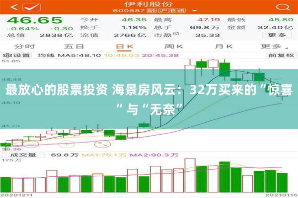 最放心的股票投资 海景房风云：32万买来的“惊喜”与“无奈”